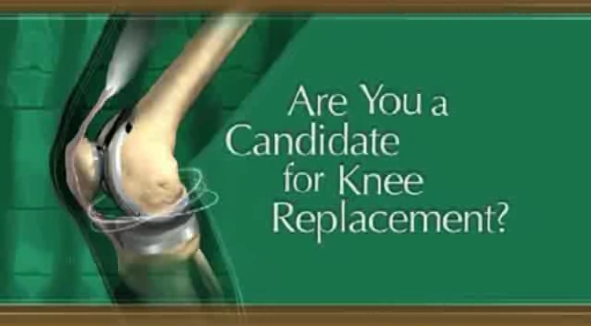 Are you a candidate for knee replacement?